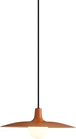 Lampă suspendată retro portocalie pentru sistem de șină monofazat - Slimline Panzi