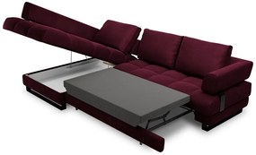 Coltar extensibil Clinton 5 locuri catifea L242