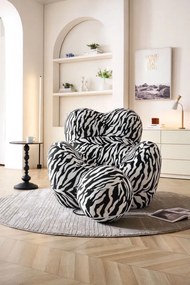 Fotoliu Mama Bear Moises din Memory Foam Premium Ottoman in forma de Bila (Imprimeu: starry night)