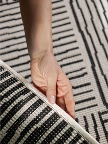 Covor pentru exterior și interior negru/crem 120x170 cm Haringey Nightingale – Ted Baker