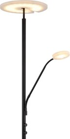 Globo 59093S - Lampă de podea LED cu reglare a intensității STANFORD 28W/230V + 5W 3000K, neagră