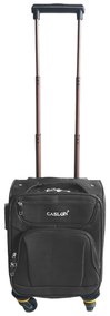 Troler cabina avion, zboruri low-cost, 40x30x20 cm, 4 roti, gri, TRC102