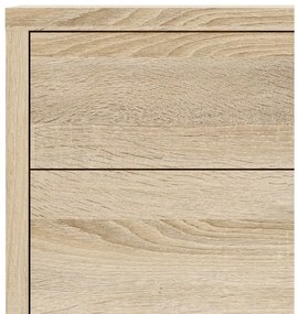 Bibliotecă modulară cu aspect de lemn de stejar 89x113 cm Prima – Tvilum
