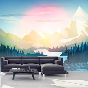 Fototapet - Peisaj montan (147x102 cm)
