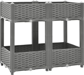 vidaXL Strat înălțat, 80x40x71 cm, polipropilenă