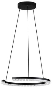 Lustra circulara aluminiu negru GREAMY D-46cm