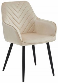 Scaun de masa NANA VELVET, crem