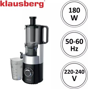Storcator de fructe vertical, presare la rece, Klausberg KB7871, negru