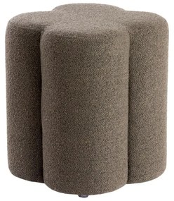 Taburet maro cu tapițerie din stofă bouclé Nalani – Light &amp; Living