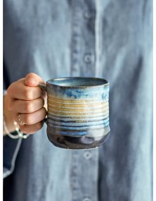 Căni albastre 4 buc. din gresie 380 ml Deana – Bloomingville