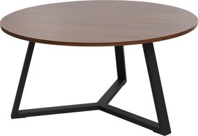 Masuta Cafea Brandy PAL,Nuc, Diametru 80 Cm