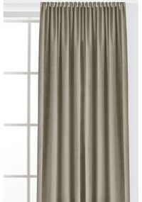 Draperie bej dimout (semi-opacă) din catifea 140x270 cm Velto – Filumi