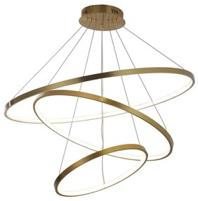 Lustră LED pe cablu LEA LED/60W/230V 4000K d. 80 cm auriu