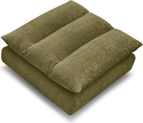 Taburet verde cu tapițerie din chenille Neil – Bobochic Paris