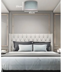 Duolla - Plafonieră BRISTOL 1xE27/15W/230V d. 45 cm verde/albă