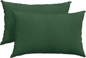 vidaXL Perne pentru canapea 2 pcs Verde închis 60 x 40 cm