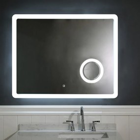 Oglinda cu iluminare si dezaburire Inter Ceramic 100x80 cm dreptunghiulara