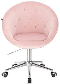 HR8516CK Roz Pudră Catifea Scaun
