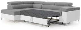 Canapea de colț cu funcție de dormit Trego L Stânga- Sawana 21/Soft 17