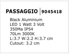 Spot LED ambiental de exterior IP54 PASSAGGIO NVL-9045418