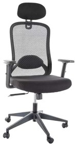 Scaun de birou Fabron, negru