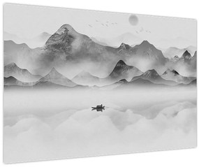 Tablou - Lac japonez (90x60 cm)