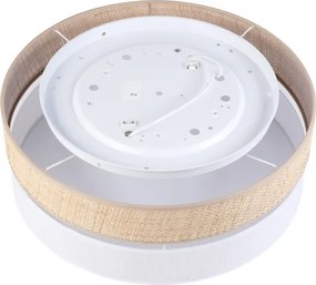 Plafonieră SIRJA BOHO 2xE27/15W/230V, Ø 45 cm, bej/albă