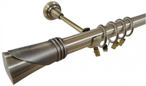 Galerie simpla DUNCAN - 25mm - AUR ANTIC (Alege marime: 160 cm)