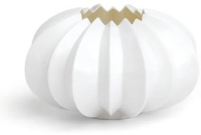 Sfeșnic din porțelan Kähler Design Stella, ⌀ 13,5 cm, alb