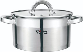 Oala Oliver Voltz OV51210S20, 3,6 l, 20 x 11,5 cm, Scala de masurare, Fund gros, Aragaz, Plite electrice, Inductie, Otel inoxidabil