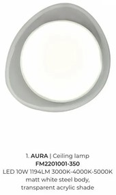 Plafoniera LED design modern AURA 35
