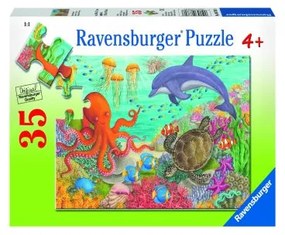 PUZZLE ANIMALE DIN OCEAN, 35 PIESE - RAVENSBURGER (RVSPC08780)