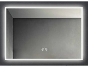 Oglinda dreptunghiulara cu iluminare LED si dezaburire Fluminia, Siza