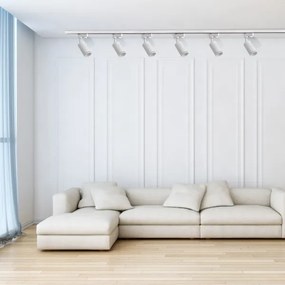 Spot pentru sistem de șină PARIS 6xGU10/10W/230V +2x1 m sistem de șină