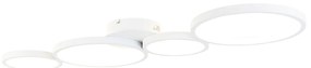 Plafoniera alba cu LED 3 trepte de dimming 4 lumini - Lupolo