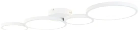Plafoniera alba cu LED 3 trepte de dimming 4 lumini - Lupolo