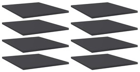 vidaXL Plăci bibliotecă, 8 buc., gri, 40 x 50 x 1,5 cm, PAL