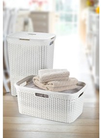 Coș de rufe Curver Style Basket, 45 l, alb