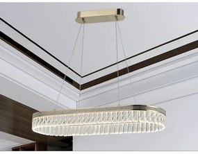 Candelabru LED din cristal dimabil suspendat pe cablu THALIA LED/50W/230V 3000-6000K + telecomandă