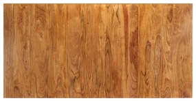 Masa de bucatarie, 180 x 90 x 75 cm, lemn masiv de acacia 1, blat de masa care iese in afara