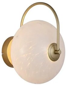 Aplica LED metal auriu sticla decorativa Confetti