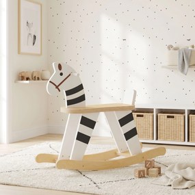 AIYAPLAY Cal Balansoar pentru Copii 1,5-3 Ani, cu Bază Lată, din MDF și Placaj Multistrat, 68x26x53cm, Multicolor | Aosom Romania