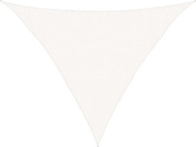 vidaXL Pânză parasolar, alb, 3,5x3,5x4,9 m, HDPE, 160 g/m²