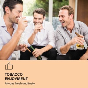 Klarstein El Presidente 23, umidor, 45 W, tactil, lemn de fag, 23L, LED