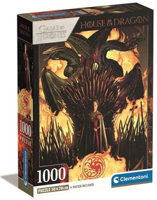 Casa Dragonului Throne Puzzle Clementoni de 1000 de piese
