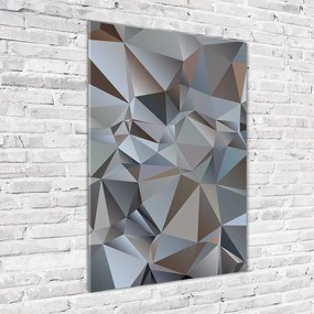 Tablou pe pe sticlă triunghiuri abstractizare