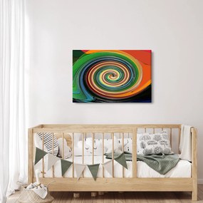 Tablou abstract - spirala colorata (90x60 cm)
