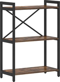 vidaXL Raft pentru cărți Stejar fumuriu 60 x 30 x 85 cm Lemn compozit