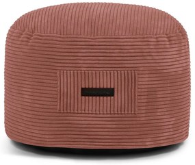 Taburet cărămiziu cu tapițerie din catifea reiată Om 60 – SLOWDOWN