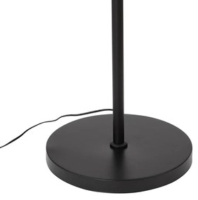 Lampă de podea modernă neagră, incl. LED RGB cu dimmer și telecomandă - Sjors